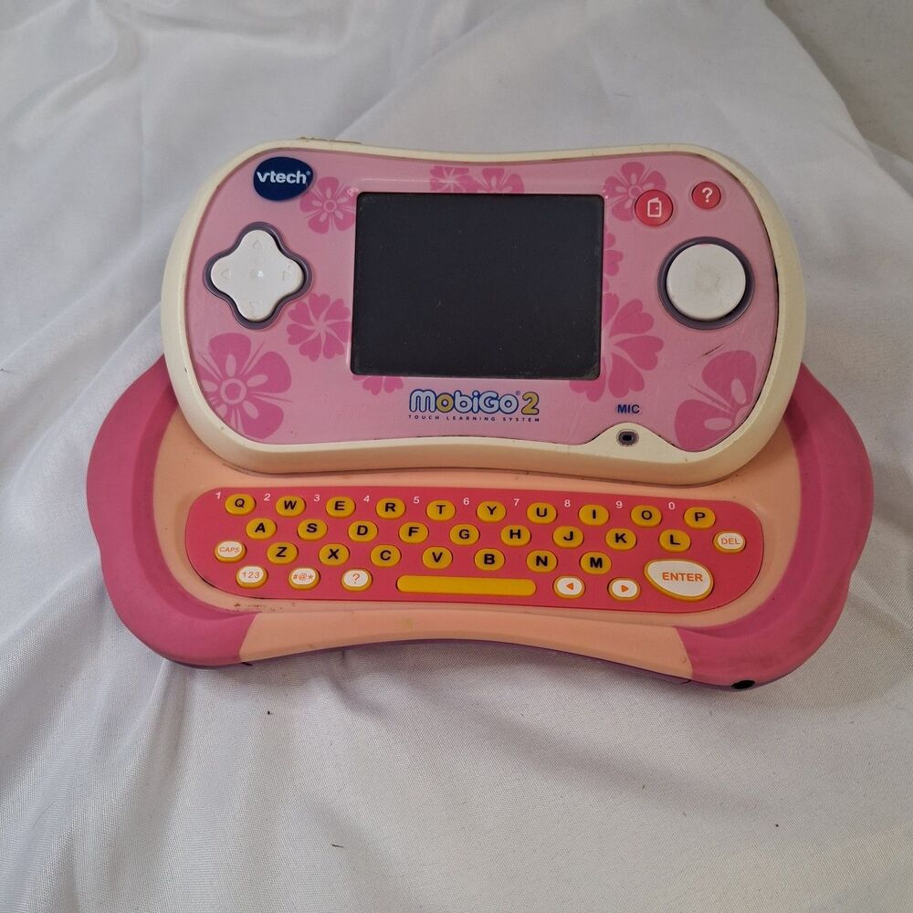 VTech MobiGo 2 Handheld System Pink Touch Screen Kidcore Console Tested